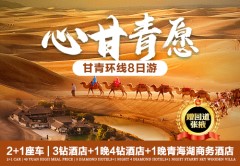 【心甘青愿】兰州/西宁、张掖七彩丹霞、嘉峪关、敦煌莫高窟、鸣沙山月牙泉、察尔汗盐湖、青海湖、塔尔寺8日游